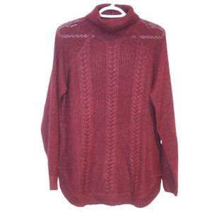 2/$30 🏷 Suzy Shier Maroon Knit Sweater Size M BNWT